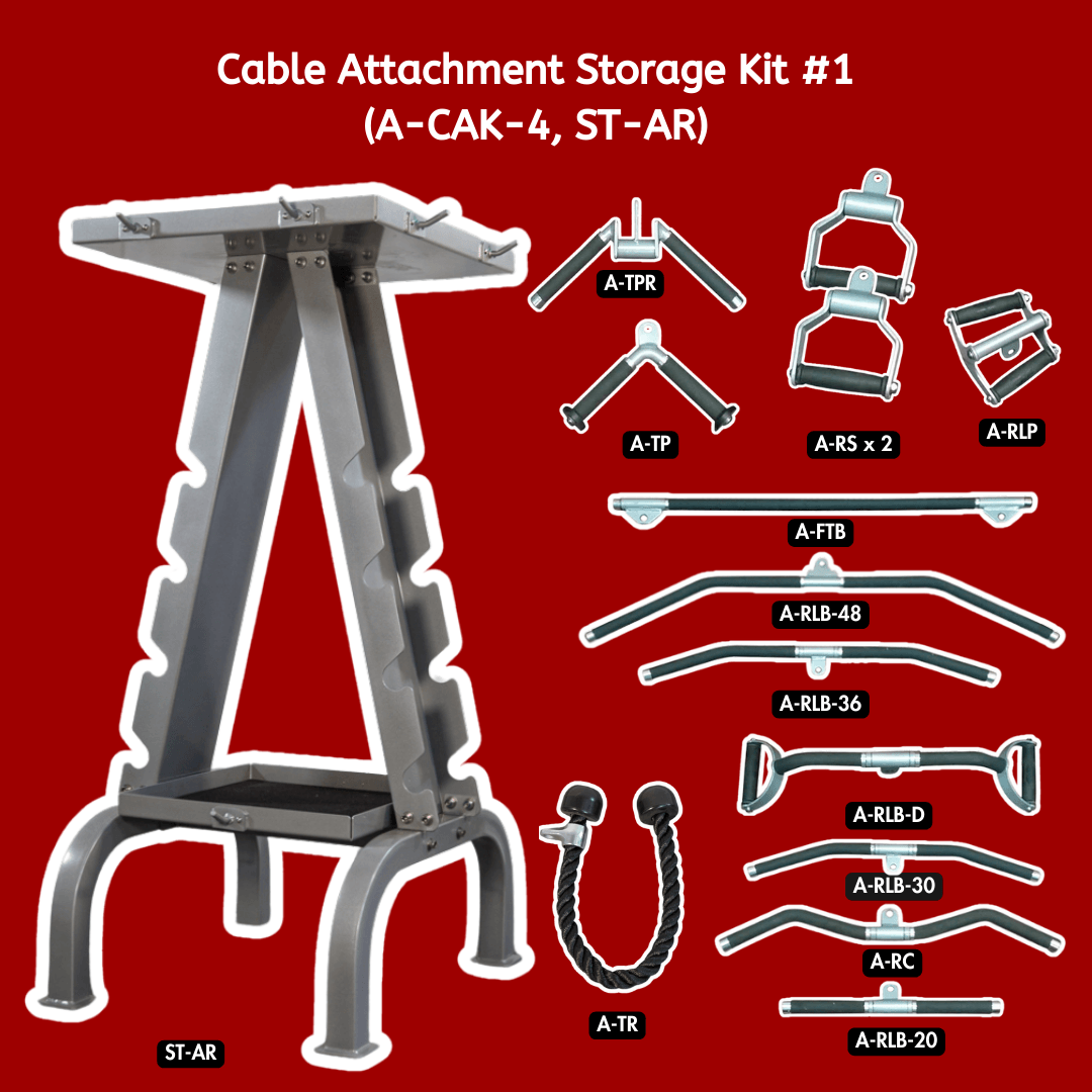 Complete Cable Attachment and Storage Kit - #1 - Muscle D Fitness