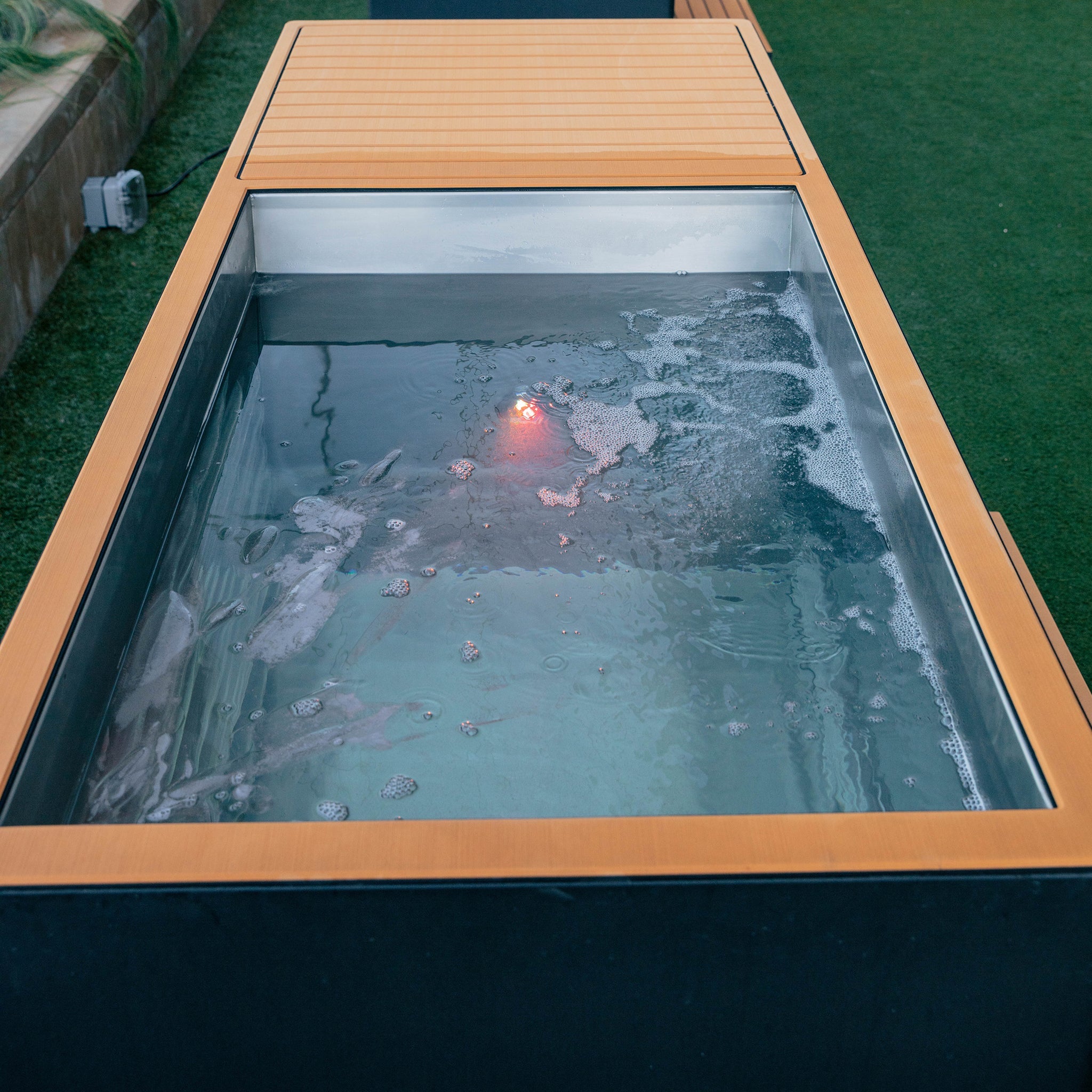 Revive Luxury Cold Plunge Basin Tub, Grey – Sand & Black Options