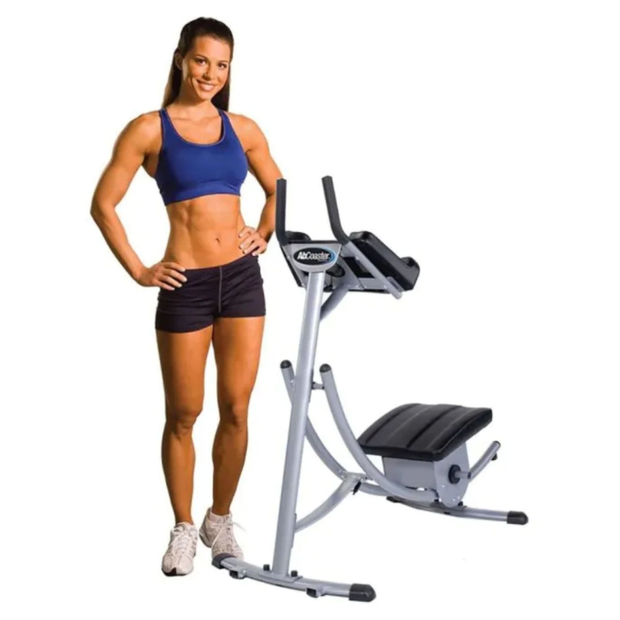 Abs Company Ab Coaster PS500 With Woman Standing Beside On White Background