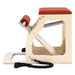 Alma Pilates Chair Red Variant Side View On White Background