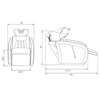 Thumbnail for DIR Anode Salon Shampoo Chairs with Adjustable Leg