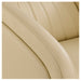 Anode Adjustable Leg Salon Shampoo Chair Close-Up View Of Beige Upholstered Armrest And Seat Stitching