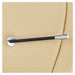 Anode Salon Shampoo Chairs with Adjustable Leg Close-Up View Of Side Lever Handle And Beige Upholstered Side Panel