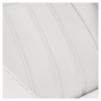 Thumbnail for Anode Salon Shampoo Chairs with Adjustable Leg Close-Up View Of White Upholstery With Stitching