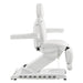 Apollo 4-Motors Thermo Heated Med Spa Treatment Chair White Variant Side View Showing Swing-Away Armrest Position On White Background