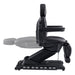 Apollo Heated Quad-Motor Med Spa Treatment Chair Black Variant Side View Demonstrating Recline Adjustment Range On White Background