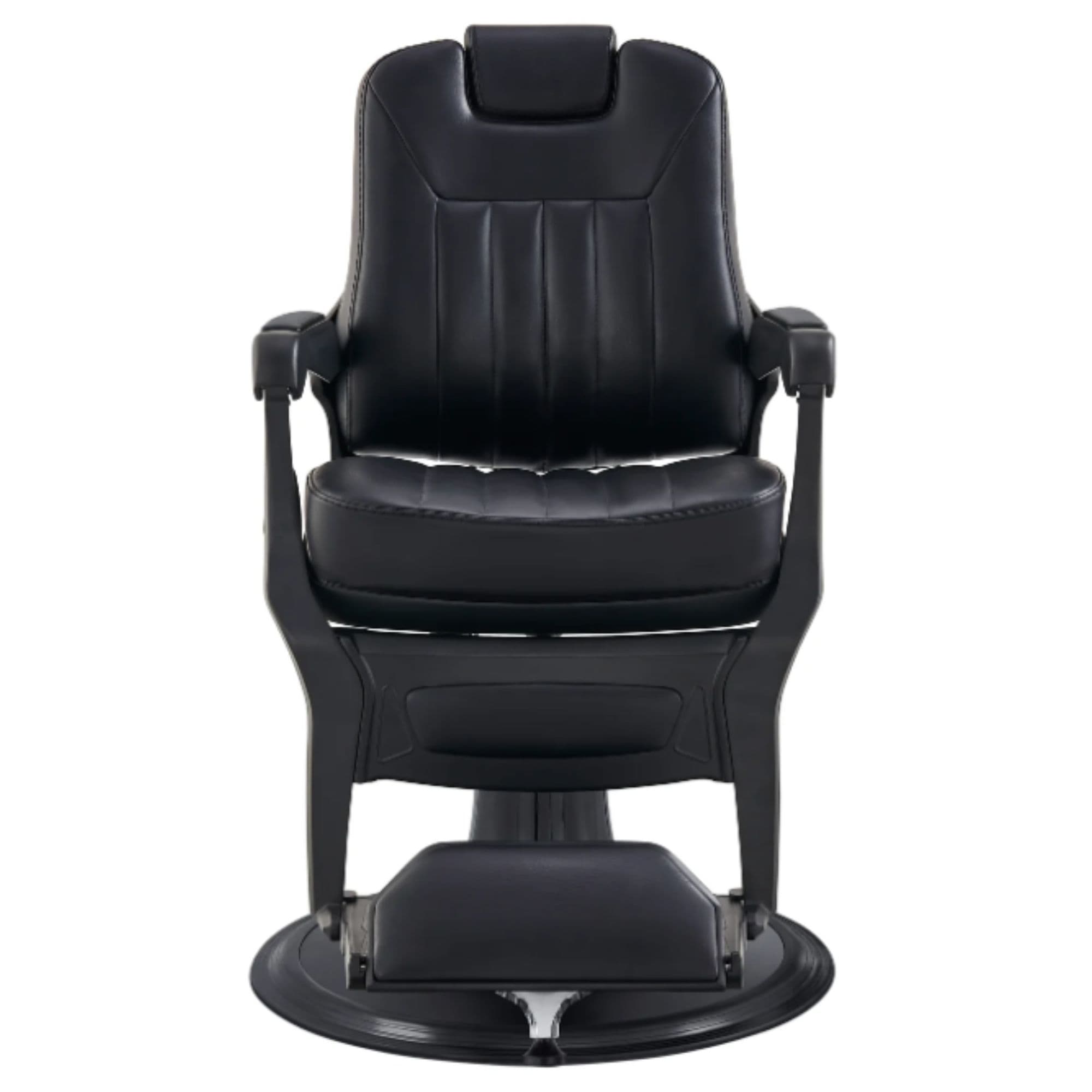 Artura Modern Barber Chair Black Variant Front View On White Background