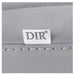 Artura Modern Barber Chair Close-Up View Of Gray Upholstery With Horizontal Stitching And Brand Name
