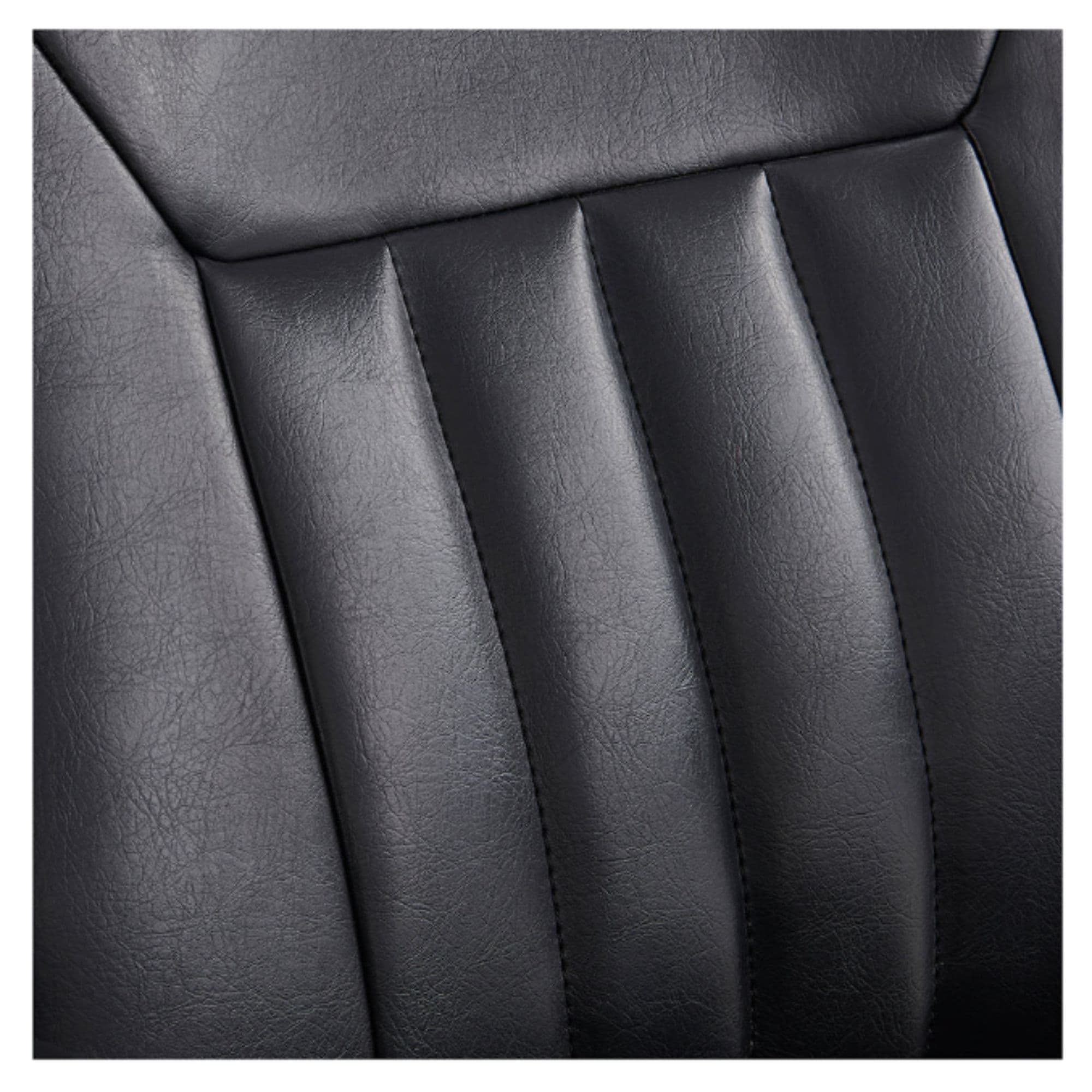 Artura Modern Barber Chair Close Up View Of Black Upholstered Backrest