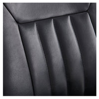 Thumbnail for Artura Modern Barber Chair Close Up View Of Black Upholstered Backrest