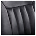 Artura Modern Barber Chair Close Up View Of Black Upholstered Backrest