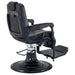 Artura Modern Style Salon Barber Chair Black Variant Rear Angled View On White Background