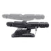 Aurora 4-Motors Swivel Medical Procedure Chair Black Side View Demonstrating Fully Reclined And Height Adjustment Positions On White Background