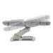 Aurora 4-Motors Swivel Medical Procedure Chair Gray Side View Demonstrating Recline Adjustment Positions On White Background