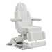 Aurora 4-Motors Swivel Medical Procedure Chair White Front Angled View On White Background