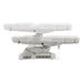 Aurora 4-Motors Swivel Medical Procedure Chair White Side View Demonstrating Fully Reclined And Height Adjustment Positions On White Background