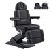 Aurora Quad-Motor Swivel Procedure Chair Black Front Angled With Removable Face Cushion On White Background