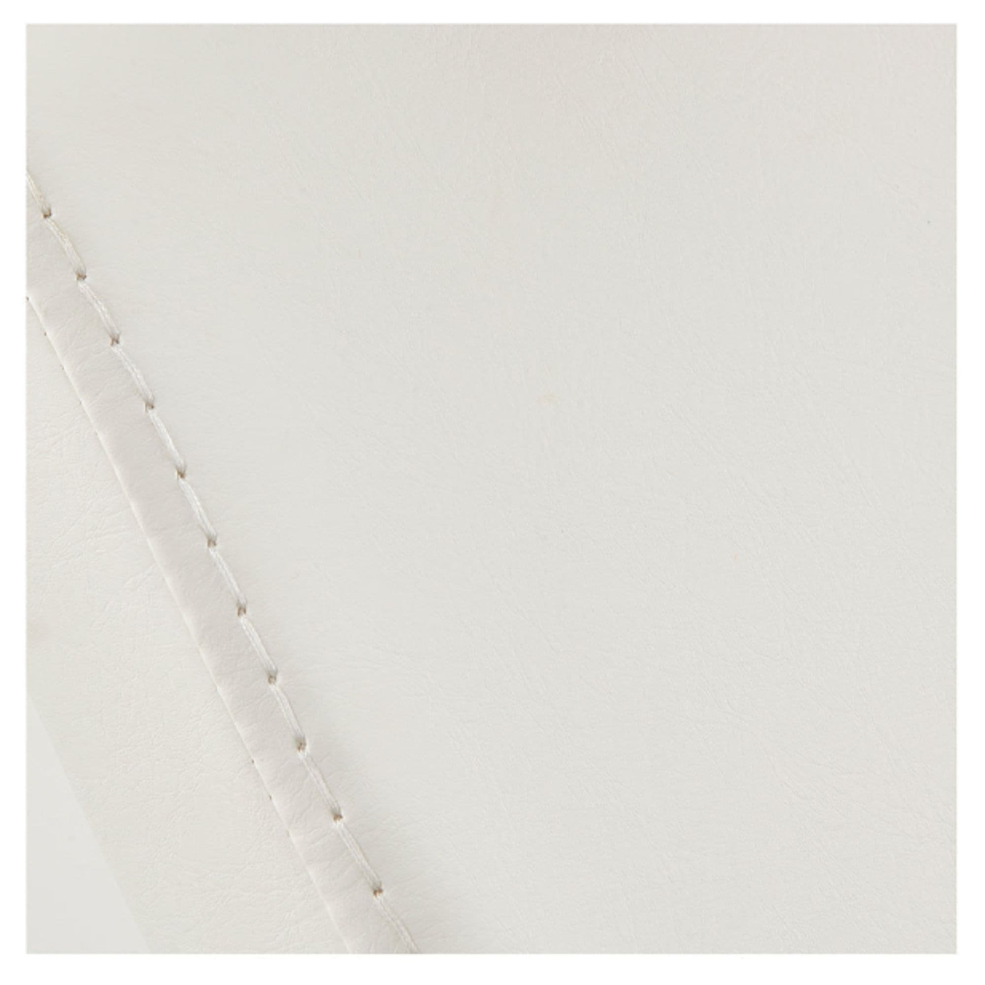 Beckman Gold Adjustable Salon Shampoo Chair Close-Up View Of White Upholstery With Stitching