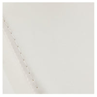 Thumbnail for Beckman Gold Adjustable Salon Shampoo Chair Close-Up View Of White Upholstery With Stitching