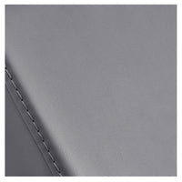 Thumbnail for Beckman Gold Shampoo Chair with Adjustable Seat Close-Up View Of Gray Upholstery With Stitching
