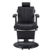 Belgrano Classic Barber Chair Black Variant Front View On White Background