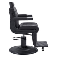 Thumbnail for Belgrano Classic Barber Chair Black Variant Side View On White Background