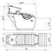 Bella III Reclining Massage Shampoo Chair Product Dimension Diagram