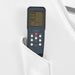 Bella III Reclining Shampoo Massage Chair Close-Up View Of Remote Control In Side Pocket
