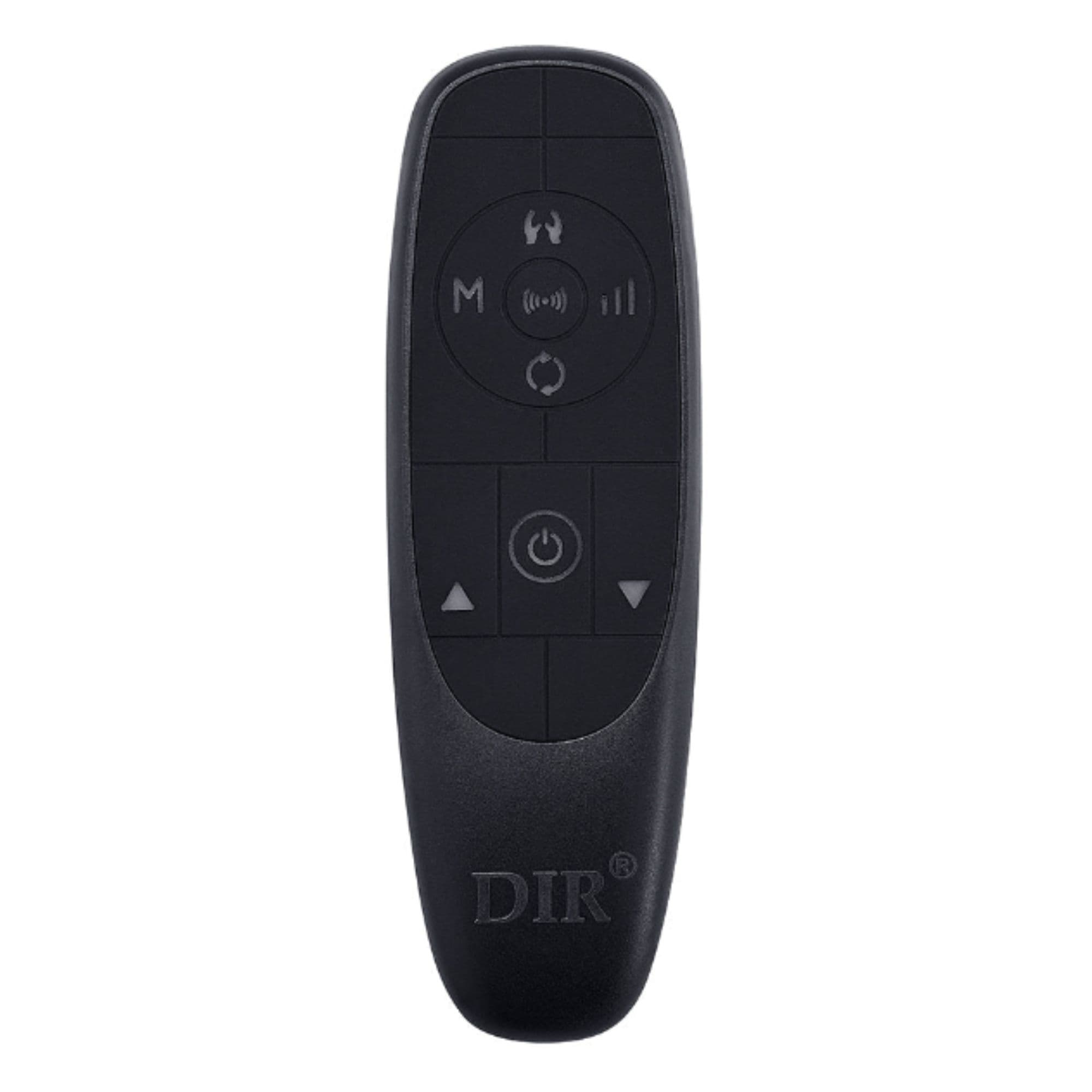 Bella V Gold Reclining Salon Shampoo Massage Chairs Black Remote Control With Brand Name On Clean Background