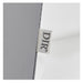 Bella V Gold Reclining Shampoo Chair Close-Up View Of Gray Upholstery With Brand Name