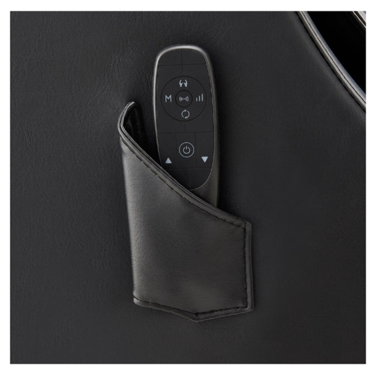 Bella V Gold Reclining Shampoo Chair Close-Up View Of Remote Control Holder On Side Panel