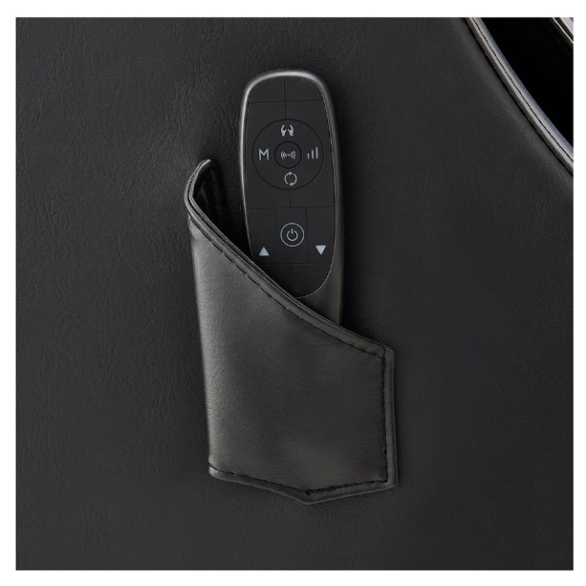 Bella V Gold Reclining Shampoo Chair Close-Up View Of Remote Control Holder On Side Panel