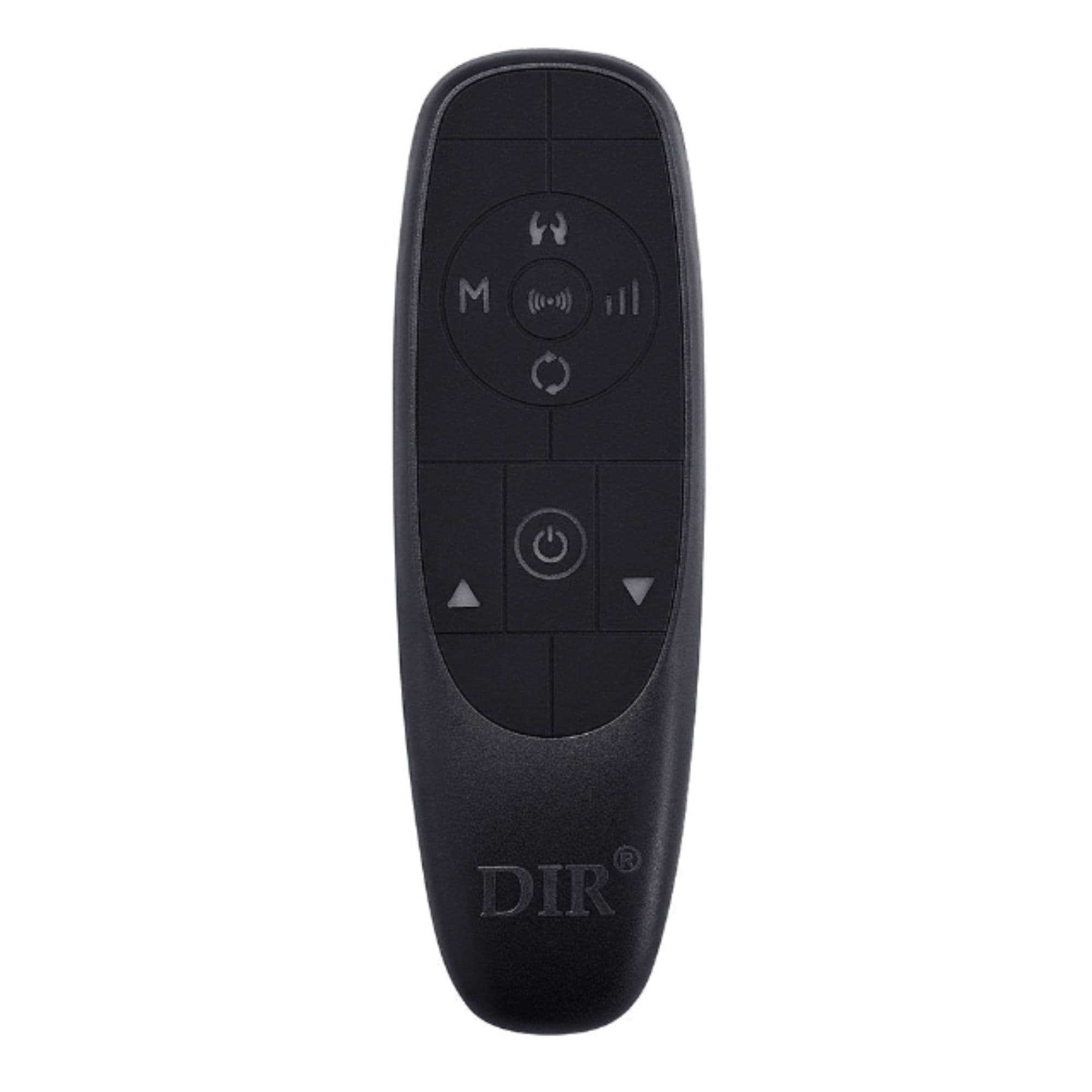 Bella V Recline Massage Salon Shampoo Station Black Remote Control With Brand Name On Clean Background