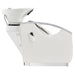 Bella V Recline Massage Salon Shampoo Station White Side View With White Sink On Clean Background