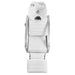 Bella V Recline Massage Salon Shampoo Station White Top View With White Single Sink And Extended Leg Rest On Clean Background