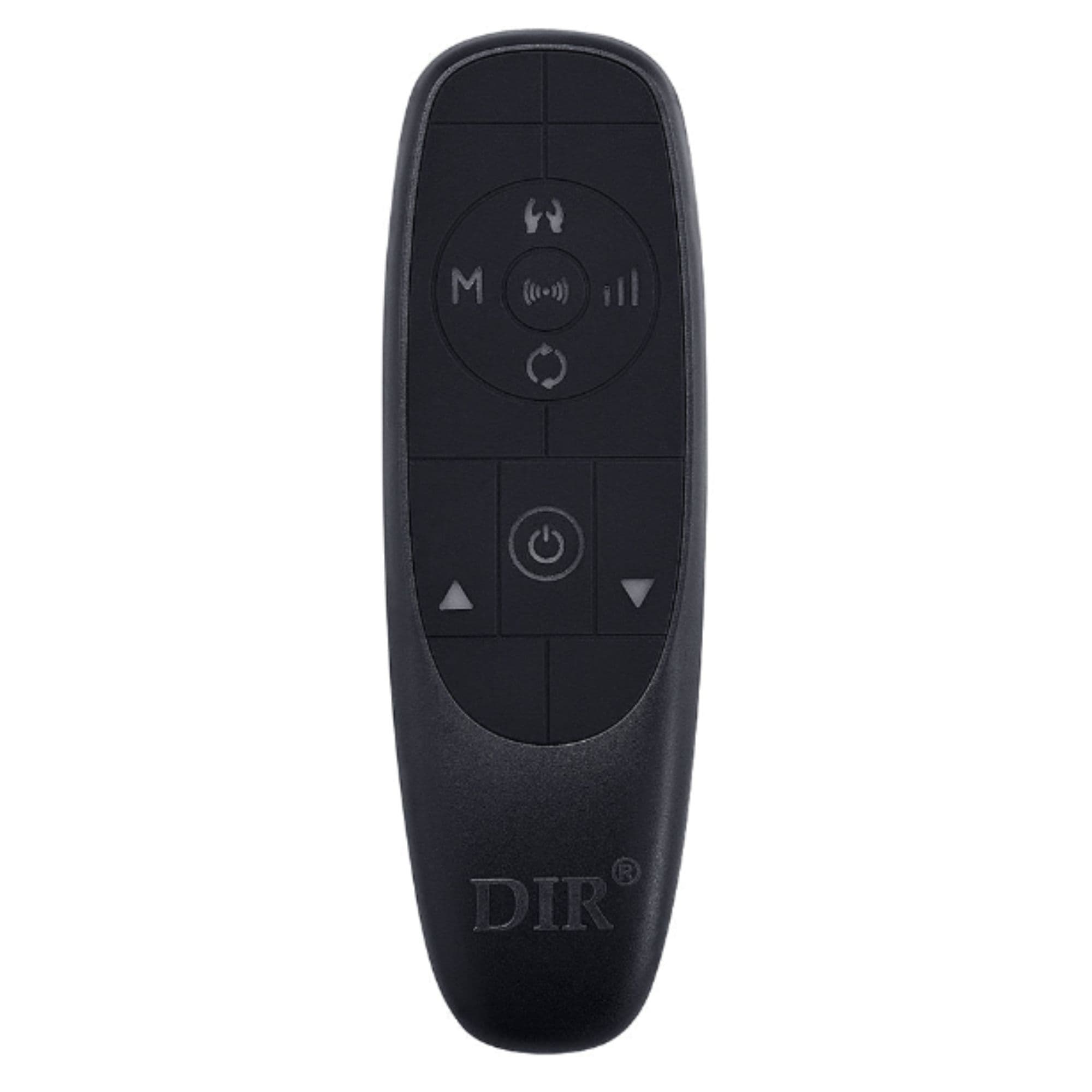 Bella V Titanium Electric Massage Reclining Backwash Shampoo Chair Close-Up View Of Remote Control On Plain White Background