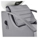 Bella V Titanium Electric Reclining Shampoo Chair Close-Up View Of Upholstered Backrest And Armrest Design