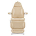 Bellucci 3-Motors Electric Treatment Chair Beige Front View With Face Cushion On White Background