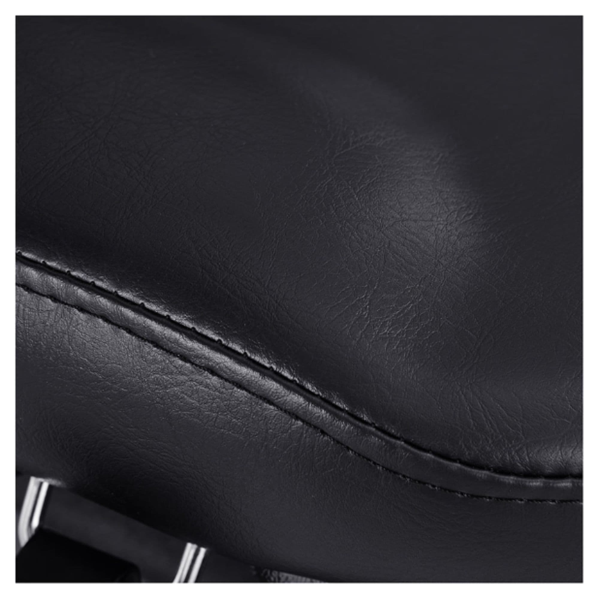 Bellucci 3-Motors Electric Treatment Chair Close-up View Of Black Upholstery