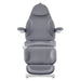 Bellucci 3-Motors Electric Treatment Chair Gray Front View Showing Face Cushion On White Background