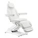 Bellucci 3-Motors Electric Treatment Chair White Front Angled View On White Background