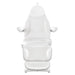 Bellucci 3-Motors Electric Treatment Chair White Front View Showing Face Cushion On White Background
