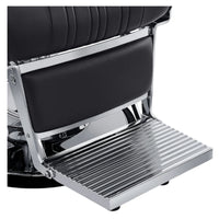 Thumbnail for Kingston Hydraulic Professional Barbershop Chair Black Variant With Close-Up View Of Footrest Platform On White Background