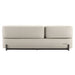 CERAGEM S4 Massage Lounger Beige Variant Front View In Compact Folded Sofa Mode On White Background