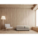 CERAGEM S4 Massage Lounger Beige Variant With Chair And Floor Lamp In Minimalist Wood Interior