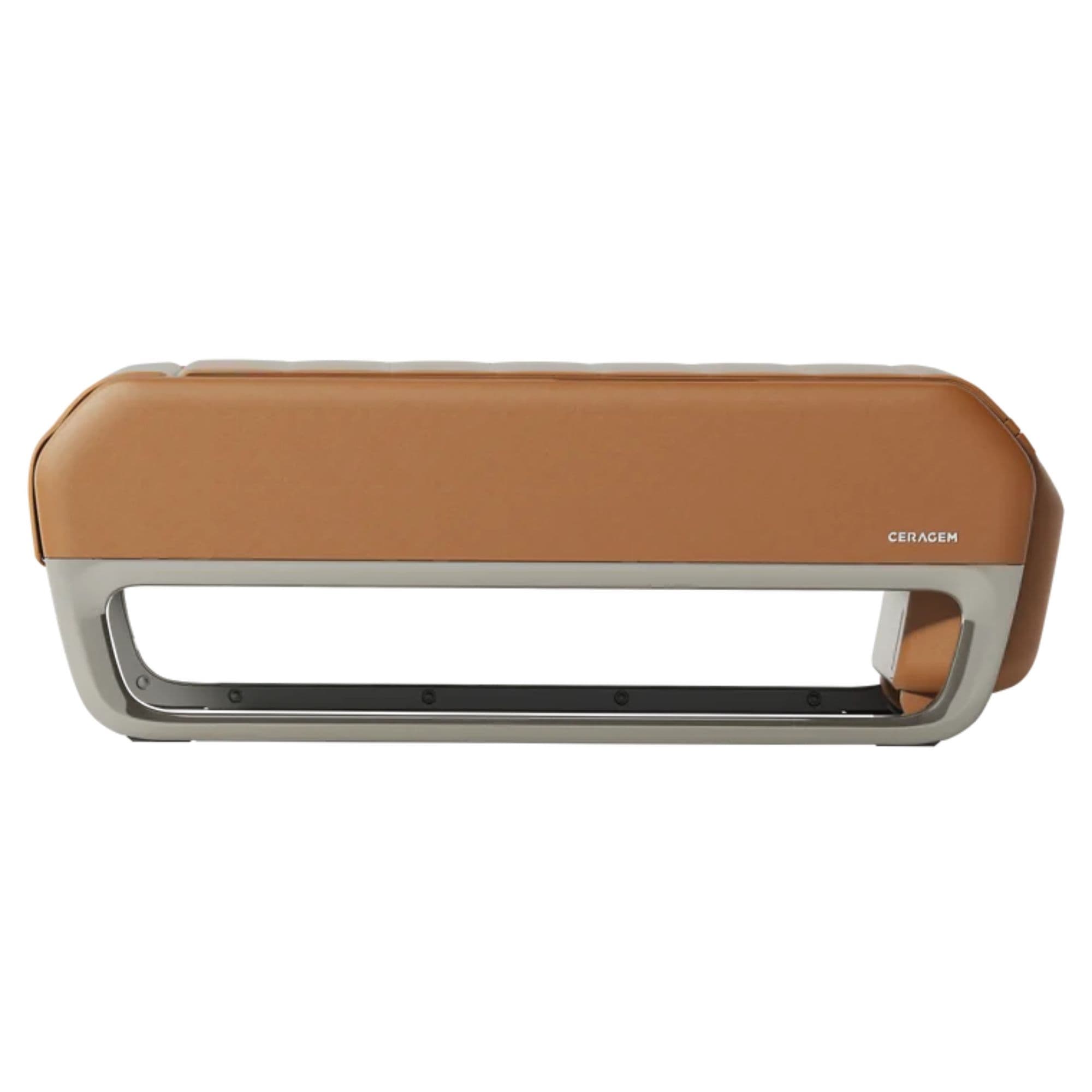 Ceragem Master V7 Massage Bed Side View Folded Of Brown Variant On White