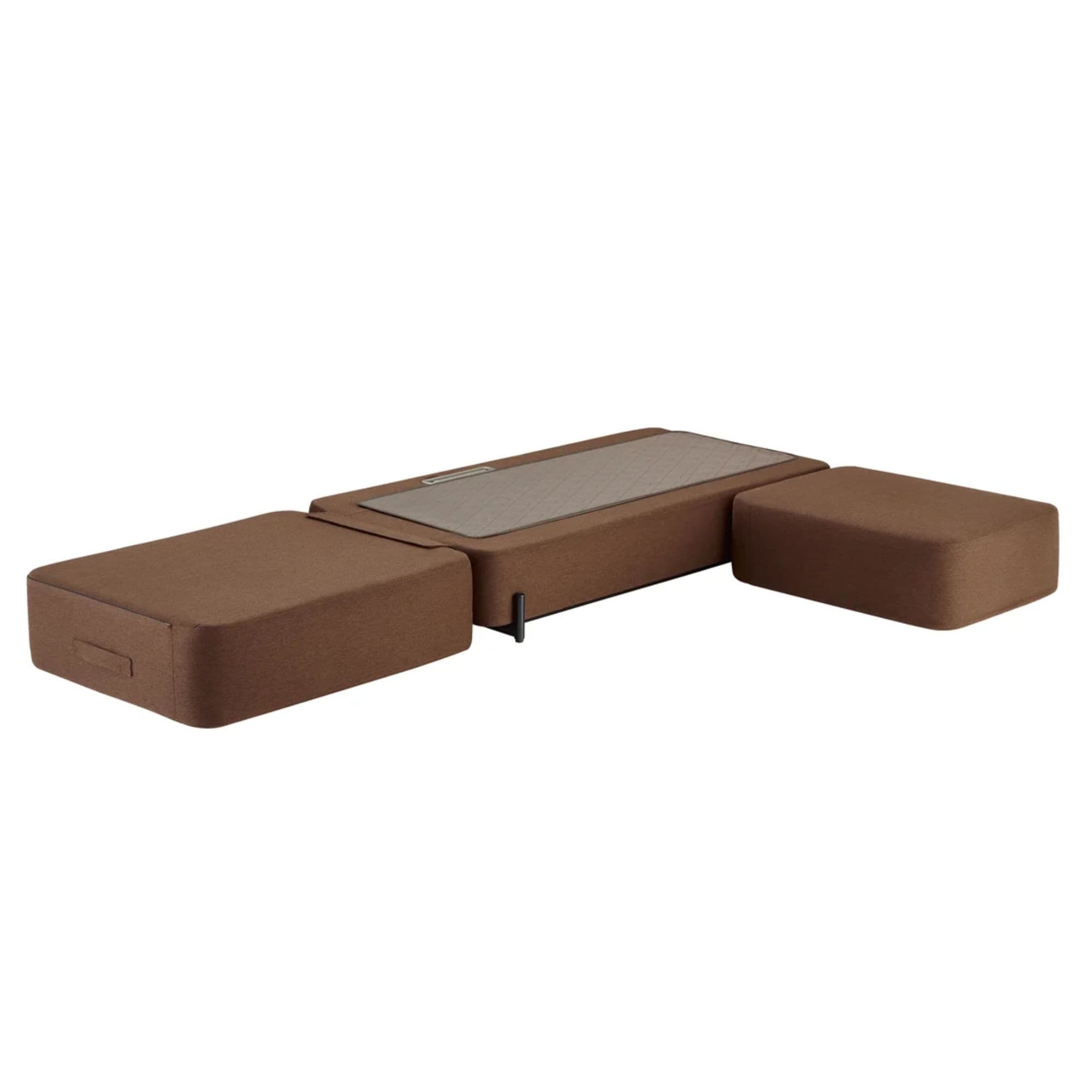 Ceragem S4 Brown Variant Fully Extended In Bed Mode On White Background