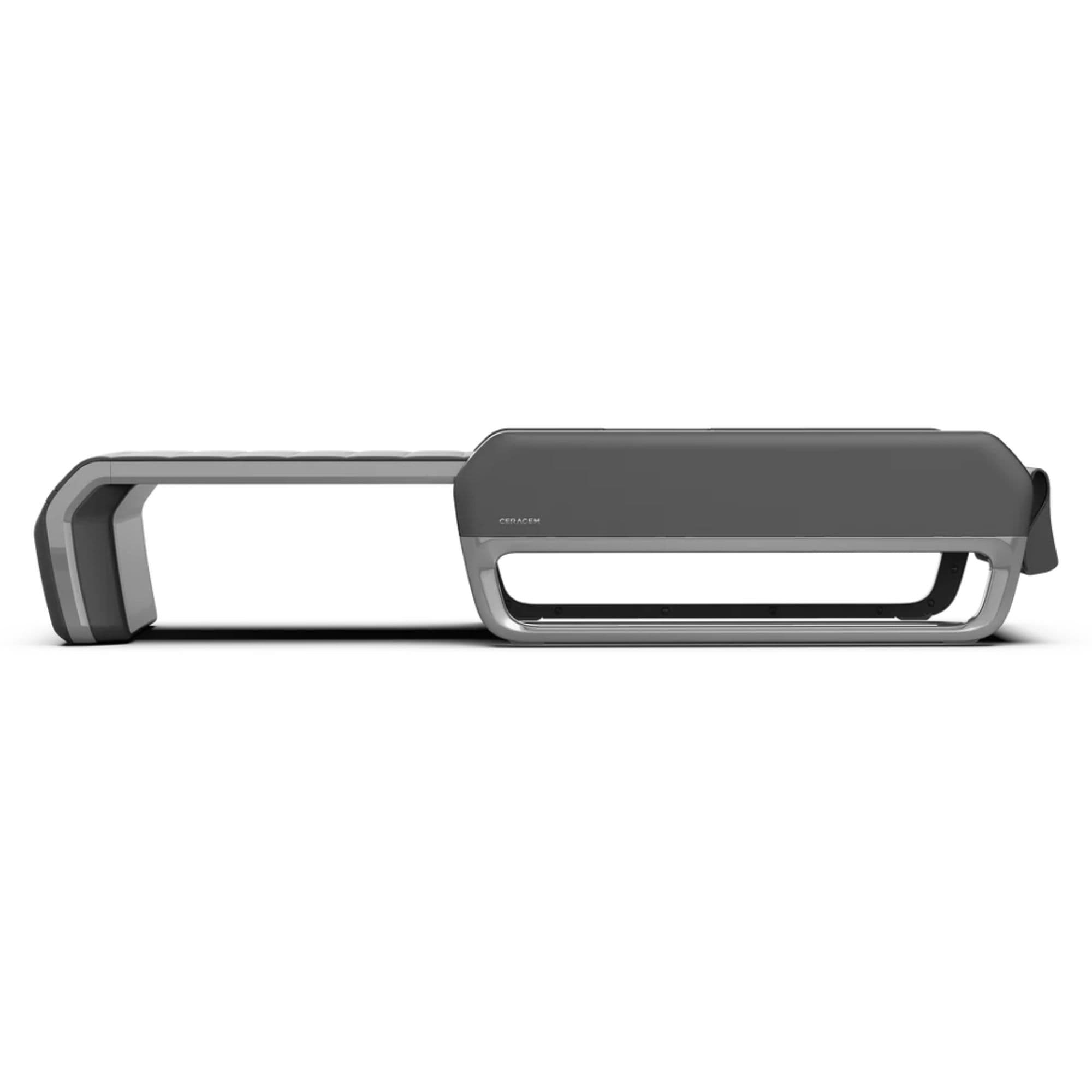Ceragem V7 Home Massage Bed Side View Fully Extended Of Black Variant On White