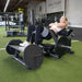 Commercial Glute Lift Pro Machine Rear Angle View Of A Woman Performing A Weighted Hip Thrust
