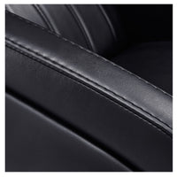 Thumbnail for DIR Anode Adjustable Leg Shampoo Chair Close-Up View Of Black Upholstery With Stitching
